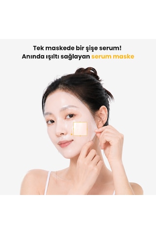 Sunday Glow Radiance, %5 Niacinamide Ve Glutathion İçeren Aydınlatıcı Kağıt Maske