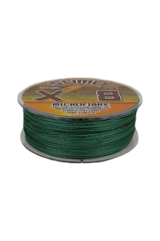 Effe Sumo X8 İp Misina 300m Polietilen Microfiber İp Misina Yeşil 0,06 Mm