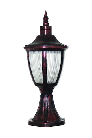 Set Üstü Fener Bakır Rengi Dış Mekan Bahçe Aydınlatma Armatürü