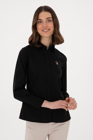 U.s. Polo Assn. Kadın Siyah Gömlek Basic 50298089-vr046 Siyah