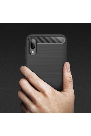 Galaxy M10 Kılıf Zore Room Silikon Kapak Lacivert