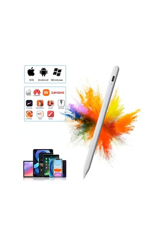 Evrensel Stylus Kalem Android Ios Windows Için Dokunmatik Kalem İpad İphone Kalem Huawei Lenovo Samsung Telefon Xiaomi Tablet Kalem Beyaz
