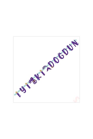 Pırıltılı Deniz Kızı İyiki Doğdun Banner, 2 Mt
