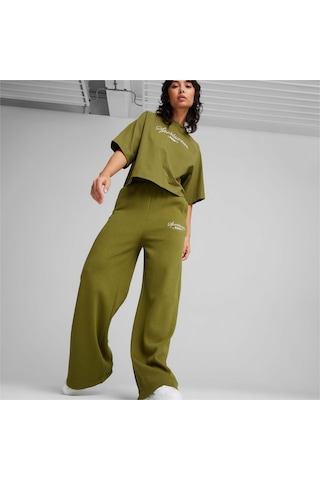 Puma Classıcs+ Kadın Relaxed Eşofman Altı 624274 33 Yeşil