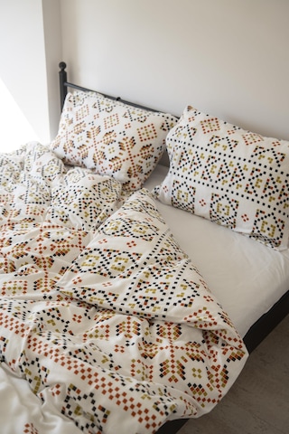 Cotton Collection Kışlık Pazen Çift Kişilik Nevresim Seti Boho Pearl Renkli