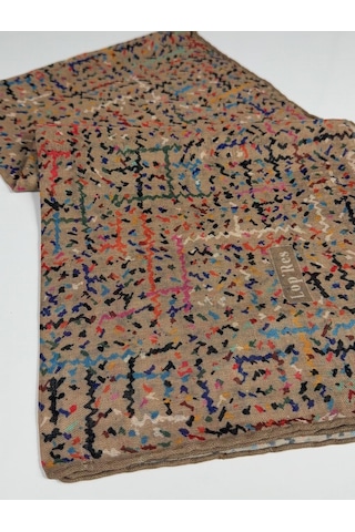 Lop Soft Pamuk Eşarp-06305 Hardal