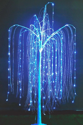 Rgb Smart Led Işıklı Söğüt Ağacı 120cm 32 Animasyon Çok Renkli