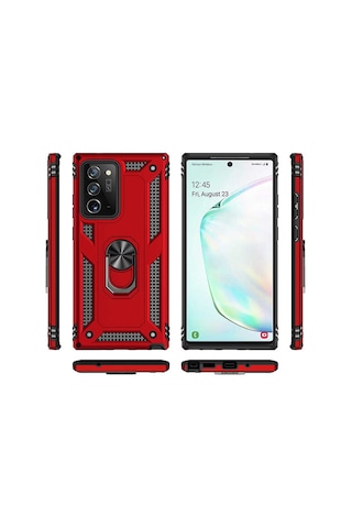 Galaxy Note 20 Ultra Uyumlu Zore Vega Kılıf-kırmızı Kirmizi