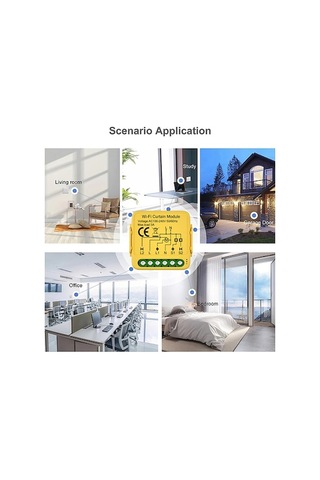 Yulong Reedark Akıllı Perde Kontrol Modülü - Wifi/zigbee, Sesli