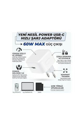 Samsung Galaxy Tab S9 Ultra / S9+/s9 Tablet 40w Usb-c Type-c Hızlı Şarj Adaptörü 60w Max Şarj Cihazı
