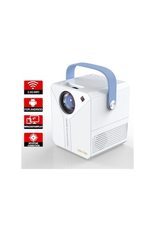 Q96 E300 Projector Android 4k Ultra Hd Wifi Projeksiyon Cihazı Usb Hdmi Tf Card Girişli Projektör 81724661