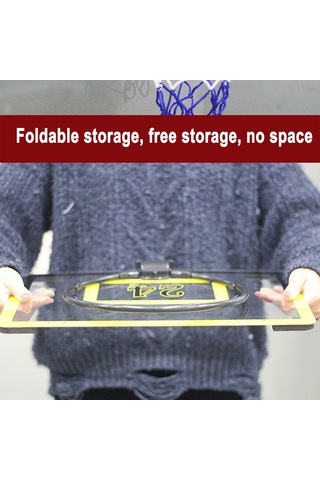 Ranyeek Çocuklar İçin Pvc Minik Basketbol Seti - 40x26cm Duvar/daire Montajlı, 11cm Top, Pompa Ve Halka İle - Spor Becerileri Geliştirici Oyun