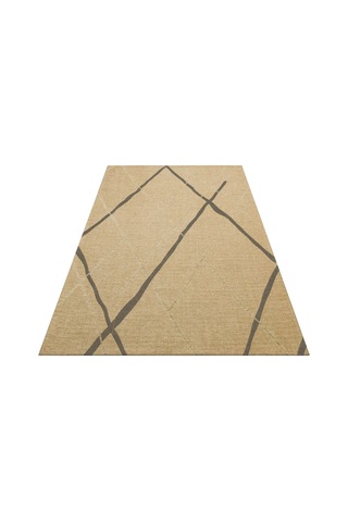 Brooklyn Brk 05 Natural Grey Hasır Görünümlü Kaymaz Renkli Dokuma Modern Kilim