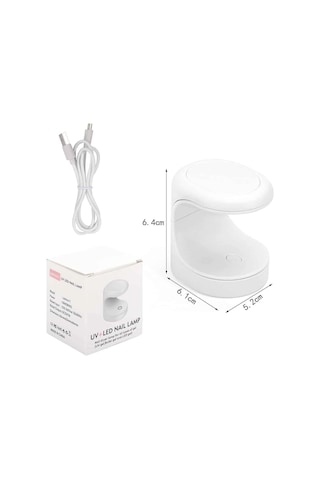 Zenvia Mini Taşınabilir Kalıcı Oje Jel Tırnak Kurutucu Fototerapi Makinesi Znv2026 96891031
