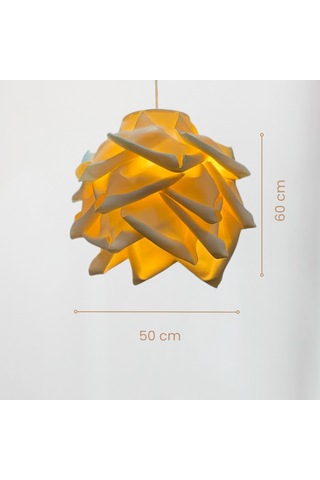 Modern Eva Gül Krem Tasarım Sarkıt Avize KREM RENK