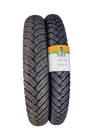 90/90-18 Ve 275-18 Tubeless - Dubleks Missile Lastik Takımı