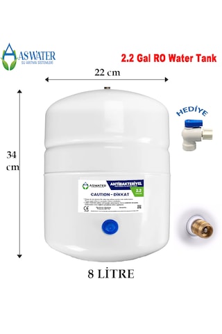 Su Arıtma Cihazı Çelik Su Tankı 2.2 Galon 8lt Tank 1