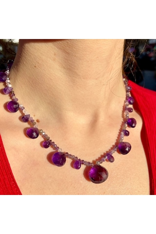 Ametist Özel Tasarım Kolye Diğer