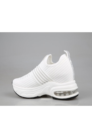 Guja 25y300-8 Dolgu Topuk Beyaz Kadın Sneakers Beyaz