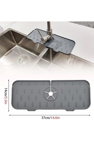 Bakgelal Mutfak Banyo Lavabo Kenarı Silikon Matı Antrasit