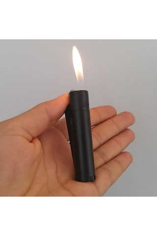 Kutulu Gazlı Metal Gövde Clipper Çakmak Sarı