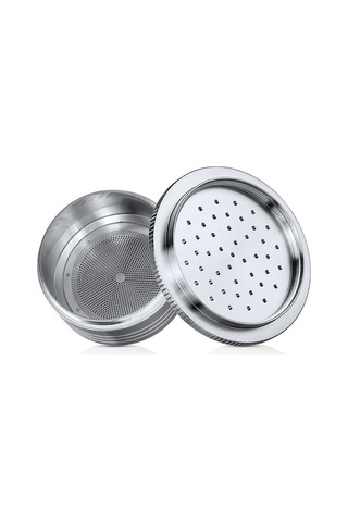 Maoyaya Paslanmaz Çelik Kahve Kapsülü - Segafredo 3a-c231e Uyumlu, Gümüş Renk Gümüş