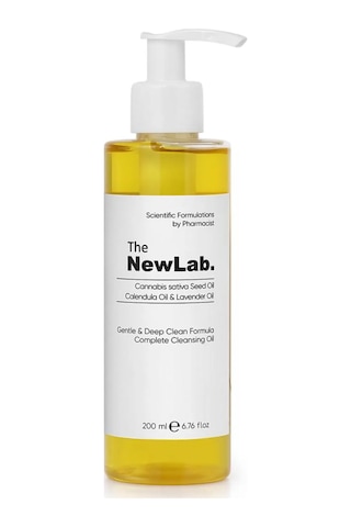 The NewLab Tüm Cilt Tipleri Için Kenevir Tohumu, Calendula Ve Lavanta Özlü Yüz Temizleme Yağı 200 Ml