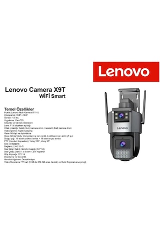 Lenovo W11c-u 6mp X9t-u 2 Lensli 4k Ultra Hd 2.4g&5g Çift Bant Hızlı Wifi