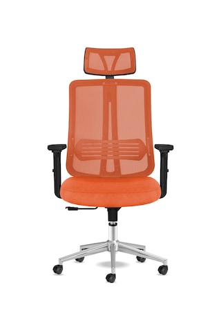 Calitteoyuncukoltuk Calitte Yönetici Çalışma Koltuğu | Spark Başlıklı | Turuncu Krom