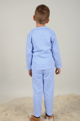 Lemoon Çizgili Düğmeli Çocuk Pijama Takımı C83294 001