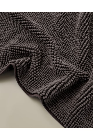 English Home Macaroni Kaydırmaz Taban Banyo Paspası Seti 60x90 + 40x60 Cm Kahverengi