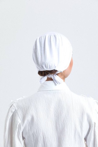 Aldaiyr Düz Dikişsiz Penye Bone Beyaz