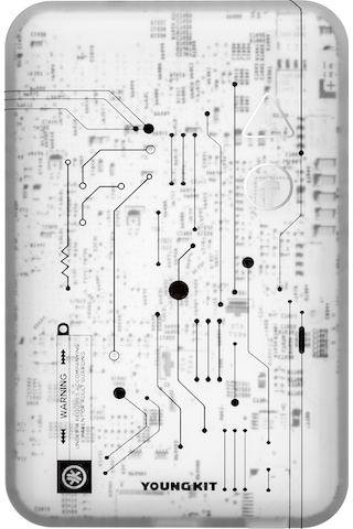 Youngkit Tech Serisi 15 W 5000 mAh Hızlı Şarj Özellikli Wireless Powerbank - Beyaz