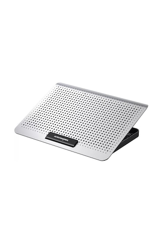 Luve Store Alüminyum Notebook Soğutucu Fanlı 7 Kademeli Laptop Standı 12-17 İnç Çift Usb