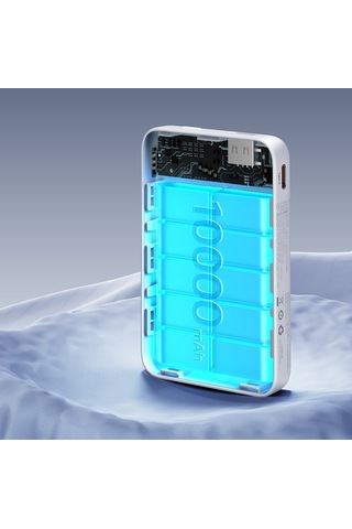 Magsafe Mıknatıslı Wireless Powerbank Benks MP08 (Havayolu Protokollerine Uygun) 10.000mAh Kapasite Siyah