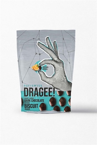 Patiswiss Portakal Aromalı Bitter Çikolatalı Bisküvi Draje 120 G