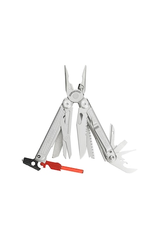 Swiss Tech 20-in-1 Multitool Pense Testere Elmas Eğe Aus-8 Bıçak Kamp El Aleti Gümüş