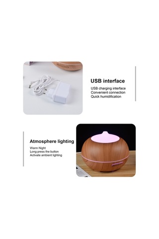 Dancemonkey 550ml Led Nemlendirici Ve Aromaterapi Difüzörü - 7 Renkli Kumandalı