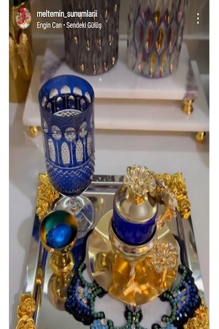 Plt Design Tekli Lüx Kare Çiçek Aksesuarlı Paslanmaz Çelik Gümüş Kahve, Çay, Dekoratif Sunum Servis Tepsisi