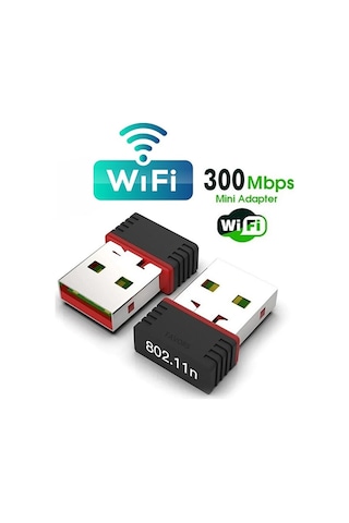 Usb Wifi Adaptörü Kablosuz Wifi İnternet Alıcı Ağ Kartı Masaüstü Bilgisayar Pc 300 Mbps 802.11n