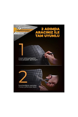 Fiat Egea Uyumlu 4-d Oto Paspas Profesyonel Siyah