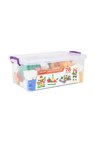 Pilsan Master Bloklar 78 Parça Eğitici Çocuk Oyuncağı Yapboz