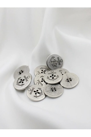 The New Button 25 Mm 12 Adet Çapa İşaretli Düğme 281042361