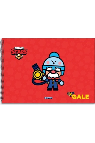 Gıpta 17 x 24 Brawl Star Spiralli Resim Defteri 15 Yp