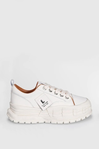Lufian Zeta Beyaz Hakiki Deri Kadın Sneaker Ayakkabı Beyaz