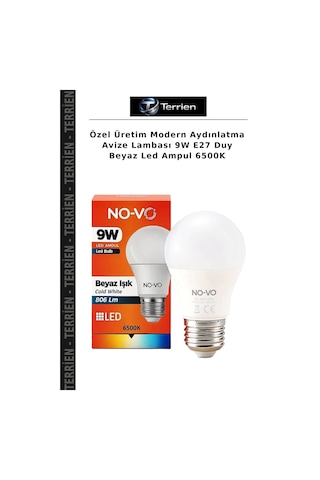 Özel Üretim Modern Aydınlatma Avize Lambası 9w E27 Duy Beyaz Led Ampul 6500k