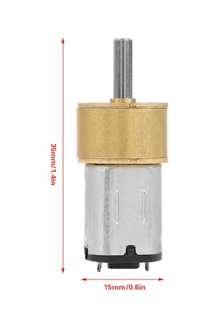Dianziye 6v Metal Dişli防尘motor 14mm N20 - Yüksek Tork, Düşük Gürültü - Robot, Oyuncak Araç Dıy 60 Rpm