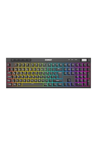 Everest Kb-68 Shin Siyah Rainbow Q Membrane Klavye Rgb