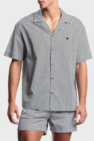 Emporio Armani Erkek Gömlek Em000593 Af20439 F0026 Beyaz Siyah
