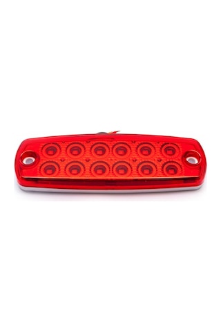 Ahmet Otomotiv 12 Ledli Dekoratif Led Lamba 12volt-24volt Kırmızı Renk